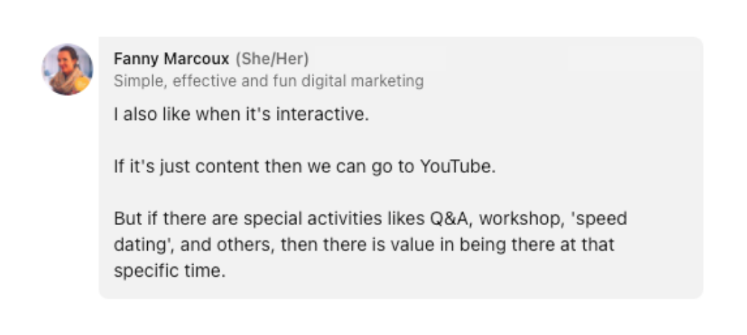 what would make people pay for your online event